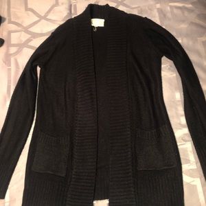 Black cardigan with pockets